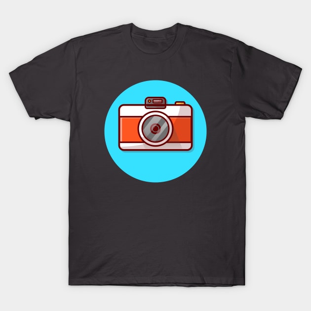 Camera Cartoon Vector Icon Illustration T-Shirt by Catalyst Labs